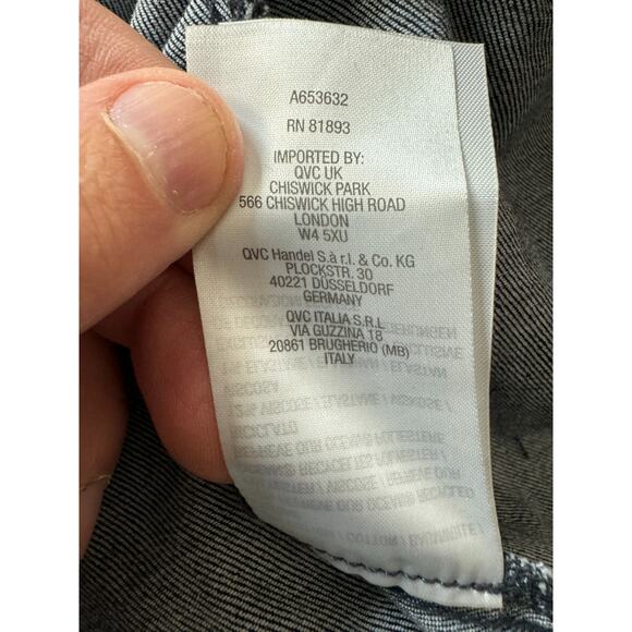 Me by Jennie Garth The Dylan Denim Jacket Washed Grey Blue Wash 1X NWT - Picture 8 of 14